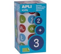 Apli Rollo Gomets Abecedario Minúsculas Redondos 20 mm, 900 Unidades