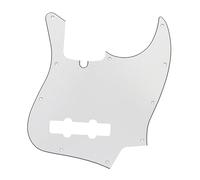 Aplicable A La Cubierta Frontal Del Panel De Guitarra Golpeador De Bajo Eléctrico JB(White A)