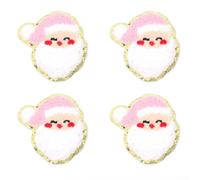 AplicacióN Bordada Phnom Penh-bordado for toalla, emblema navideño, accesorios de ropa, insignia, pegatina bordada, parches termoadhesivos, 4 Uds DIY(ALlphabet)