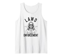 Aplicación de la Ley Jesús Biblia Cristiano Creer Fe Jesús Camiseta sin Mangas