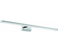 Eglo LED Aplique de Pared Pandella 1, Lámpara de Espejo LED de Aluminio y Plástico, Lámpara de Baño en Cromo, Plata, Blanco, Lámpara LED para Zona Húmeda luz neutra, IP44, L 60 cm