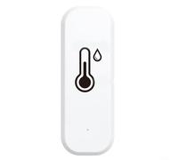 Aplicación Smart-Life habilitada para Tuya para detector de temperatura y humedad interior compatible para Zigbee para alertas inalámbricas (A)