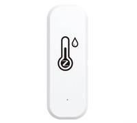 Aplicación Smart-Life habilitada para Tuya para detector de temperatura y humedad interior compatible para Zigbee para alertas inalámbricas (B)