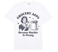 Aplicaciones de comestibles Porque el Asesinato es un Error sarcástico Comfort Colors Adult Heavyweight T-Shirt