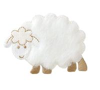 Aplicaciones Kids and Hits aufbügelbar oveja aprox. 4,0 X 6,0 cm Color Blanco