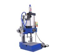 Aplicaciones versátiles Punzonadora neumática, máquina de prensa manual, fuerza ajustable, punzonadora neumática de 200KG, columna única