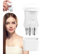 Aplicador de aceite para el cabello - Aplicador de aceite para el cabello | Aplicador de peine de raíz transparente con escala graduada, aplicador de peine líquido, dispensador de masajeador de aceite