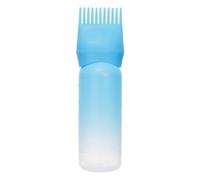 Aplicador de aceite para el cabello, aplicador de peine de raíz, aplicador de botella de 6 onzas, aplicador de aceite de liquidación de ofertas del día para aplicar tinte para el cabello (azul)