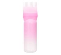 Aplicador de aceite para el cabello, aplicador de peine de raíz, aplicador de botella de 6 onzas, aplicador de aceite de liquidación de ofertas del día para aplicar tinte para el cabello (rosa)