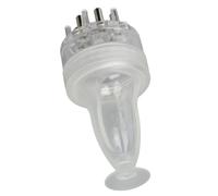 Aplicador de Aceite para el Cabello para el Cuero Cabelludo, Peine Aplicador del Cuero Cabelludo con Masajeador Transparente Aplicador de Aceite para el Cabello de 3 Ml de