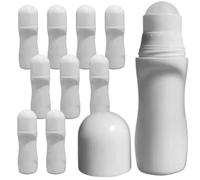 Aplicador de bloqueador solar, aplicador de protector solar de 10 piezas para niños y adultos, rodillo recargable de 50 ml, diseño curvo para una fácil aplicación de bloqueador, viajes y play
