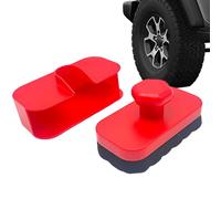 Aplicador de brillo de neumáticos, esparcidor de brillo, 1 unidad de esponja ergonómica para vendaje de paredes laterales, pulidor reutilizable con tapa protectora, pieza de hardware, acabado de