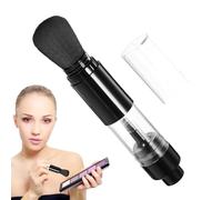 Aplicador De Brocha Para Polvos - Brocha De Maquillaje Retráctil, Diseño De Cerdas | Herramienta De Polvo De Estampado Recargable, Base Y Aplicación De Rubor, Bronceador Perfecto Para Pro