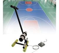 Aplicador de cinta de suelo, máquina manual de marcado de carril con kit de círculos de dibujo para deportes, áreas de almacenamiento y pintura, fácil de usar para una aplicación precisa de la cinta