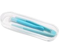 Aplicador de contacto azul, herramienta para quitar lentes de contacto, herramienta aplicadora de lentes de contacto, insertador/removedor + pinzas con punta suave, fundas para lentes de contacto,
