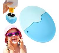 Aplicador de crema solar para niños, ayuda de crema solar, rodillo rellenable, aplicador de crema solar para reemplazar la cabeza del sol, aplicador portátil para niños, adultos, viajes (C)
