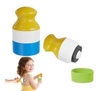 Aplicador de crema solar para niños y adultos - Rodillo de crema solar recargable con esponja, aplicador dispensador de leche solar, reutilizable e ideal para vacaciones, escuela y familia (juego de 2