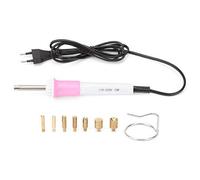 Aplicador de Diamantes de Imitación, Herramienta de Bricolaje con Pistola de Calor 15W, Kit con Brocas y Rejilla de Hierro, 110-220V