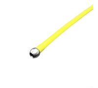 Aplicador de espuma de bola de gravedad de tubo de silicona para montaje de pajita de lanza, compatible con múltiples marcas de lavadoras a presión de espuma (amarillo)