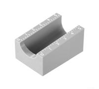 Aplicador de etiquetas de botellas pequeñas compatible con viales de 3 ml y 10 ml con construcción de PET sin revestimiento para mayor seguridad (gris)