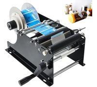 Aplicador de etiquetas para botellas y latas redondas, etiquetadora manual ajustable para un etiquetado semiautomático rápido y preciso, fácil de usar y eficiente