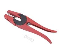 Aplicador de etiquetas para orejas de ganado, herramienta manual de construcción de acero para identificación de animales, alicates con mango rojo para procedimientos de marcado