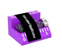 Aplicador de etiquetas para viales | Impresión 3D, tamaños 4-5,3 cm | Herramienta de etiquetado para tarros pequeños, recipientes de | Aplicador de precisión para 3 ml/10 ml