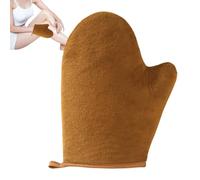 Aplicador de guante autobronceador - Película de polietileno flocada de 22,5 x 15,5 cm 8,86 x 6,1 pulgadas | Con guante de cuidado de spa para el pulgar | Guante corporal impermeable y resistente a la