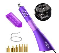 Aplicador De Hotfix, RCIDOS Apli-cador Rhinestones Hot-fix, Hotfix Apli-cador Herramienta Con 1 Bandeja De Diamantes 7 Puntas Aplicadoras, Para Sombrero Ropa Pantalones