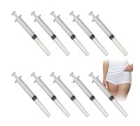 Aplicador de Lubricante Desechable, Aplicadores De Lubricante Personal, Aplicadores Vaginales, 10 Pcs Aplicadores Anales Desechables, Inyector Jeringa para Anal Vaginal