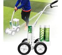 Aplicador de marcado de carril de empuje manual, marcador de línea de transferencia de ruedas para superficies deportivas, fábrica, escuela, funciona con pintura de carretera o césped
