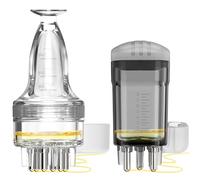 Aplicador de minoxidil, 2 piezas de aplicación rápida directa al cuero cabelludo, botella aplicadora de peine de raíz para aplicador de suero capilar, cepillo aplicador de cabello pequeño,