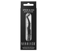 Aplicador de pestañas autoadhesivas Nanolash - Pinzas de precisión para aplicar pestañas pre-glued, aplicador de pestañas Stick&Go