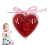 aplicador de polvo corporal, soplo de polvo para bebé | Soplo de polvo corporal para niños en forma de corazón | Soplo de polvo corporal para polvo, soplo de polvo para mujeres bebés para baño y viaje