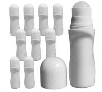 Aplicador de protector solar para niños y adultos 10 unidades 50 ml rodillo aplicador de protector solar recargable portátil vacío curvo para playa.