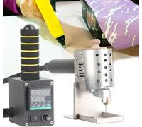 Aplicador de rodillo adhesivo termofusible a mano, temperatura ajustable de 50 a 220 °C, 50 ml, para embalaje, cuero, cartón y manualidades