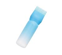 Aplicador de tinte para el cabello, pincel de peine de aceite,Botella de champú para botella engrasado de cabello - Peine de cabelludo portátil de escala graduada para la escuela de belleza de l