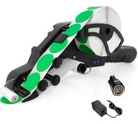 Aplicador eléctrico de etiquetas, etiquetadora de código de barras de mano con baterías recargables, para botellas redondas y cajas, longitud de etiqueta de 15 a 80 mm, ideal para almacenes y