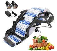 Aplicador eléctrico de etiquetas, etiquetadora de código de barras de mano, longitud máxima de etiqueta de 15 a 60 mm para logística, calcomanías, almacenes, supermercados