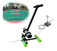 Aplicador manual de cinta de suelo, con kit de círculo de dibujo, herramienta de marcado de cancha de baloncesto para entrada, dispensador de cinta manual para caminar detrás de la herramienta de