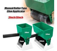 Aplicador manual de pegamento de rodillo de esponja con control de flujo de pegamento ajustable y rodillo reemplazable para uso en fábricas de muebles, cuero, madera y cartón (rodillo de 6 pulgadas)