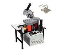 Aplicadora De Bandas For Bordes Manual Madera, Dobladora Portátil PVC, Pegado Doble Cara, Maquinaria Carpintería 1200W MY50 Funciona Suavidad Rinde Bien(Add cutter)