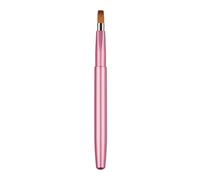 Aplicadores de cepillo de labios retráctiles planos para pintalabios, cremas brillantes, portátiles, con tapa, herramienta profesional de brochas de maquillaje