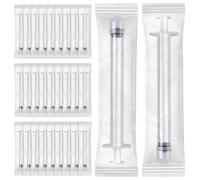 Aplicadores de crema vaginal estéril EDWERD Med - Aplicador de plástico envuelto individualmente para ungüentos, geles y cremas, con marcas de dosificación, desechable, paquete de 30 (5g)