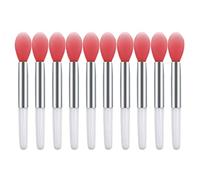 Aplicadores de labios 10PCS Cepillos de labios de silicona Mini cepillo exfoliante Aplicadores de bálsamo reutilizables para el cuidado