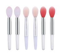 Aplicadores de labios 6PCS Cepillos de labios de silicona Mini cepillo exfoliante Aplicadores de bálsamo reutilizables para el cuidado