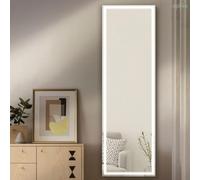 APLIKE BATHROOM LIGHTING Espejo de pie con luz led Neutra y Enchufe Inteligente Medidas 50 cm x 160 cm PARÍS