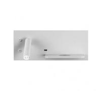 Aplique 2+8w 4000k velazquez izqdo blanco usb+qi 130lm doble encendid