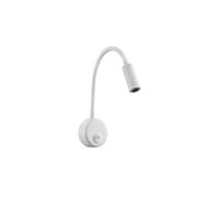 Aplique 3w 4000k 285lm Edgar Blanco 40x7x19 Cm C/interruptor, Articulable Y Orientable