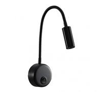 Aplique 3w 4000k 285lm edgar negro 40x7x19 cm c/interruptor articulabl